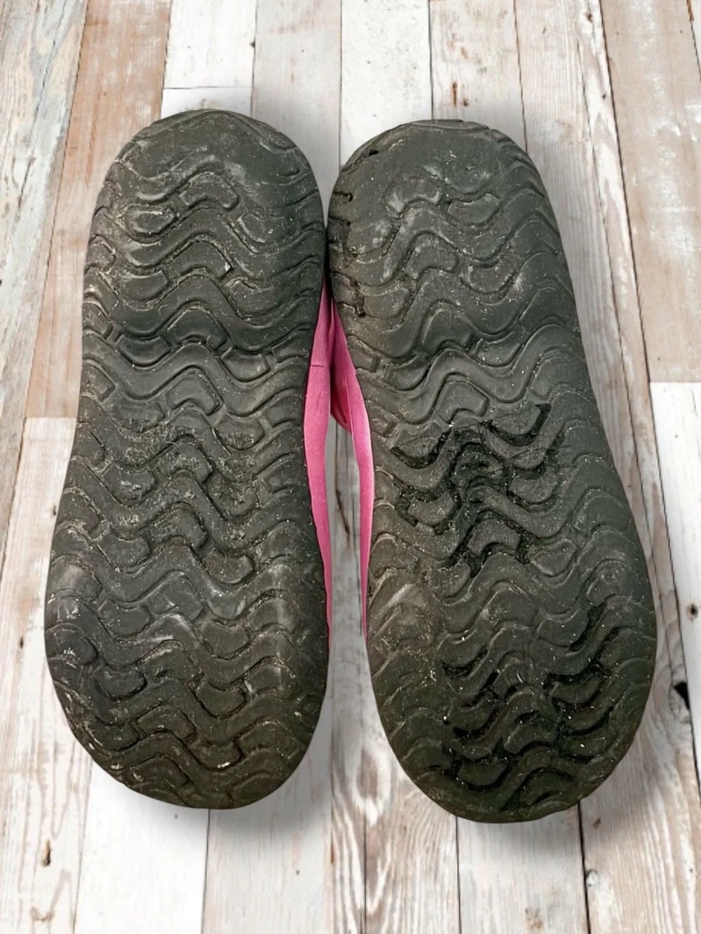 Bogs Girls Rain Boots Waterproof Pink Heart Size 3 VGUC ☔️
